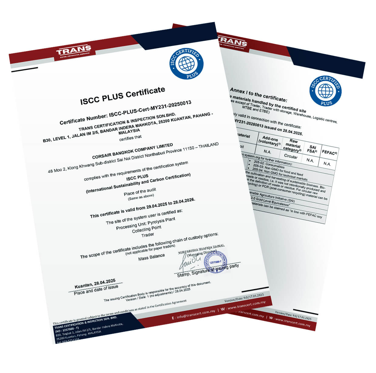 ISCC Certification